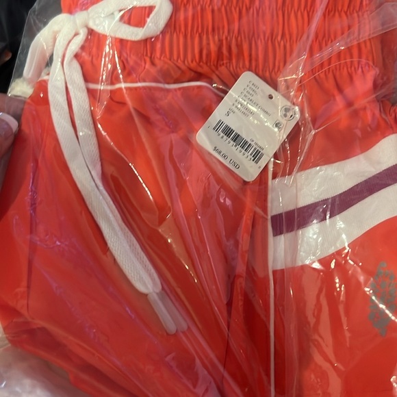 NWT Free People Dream Team Shorts Women's Orange swim Shorts - Picture 8 of 9